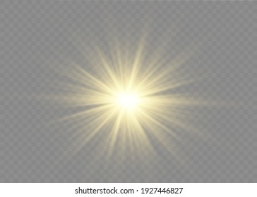 The dust sparks and golden stars shine with special light. Vector sparkles on a transparent background. Christmas light effect. Sparkling magical dust particles interior stock vector