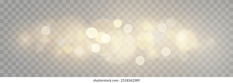 The dust sparks and golden stars shine with special light. Vector sparkles on a transparent background. . Stock royalty free vector illustration. PNG	