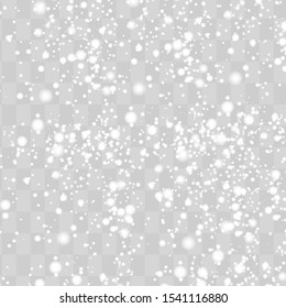 The dust sparks shine with special light. Vector sparkles on a transparent background. Christmas light effect. Sparkling magical dust particles. 
