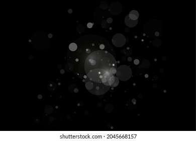 Dust sparks and stars shine with a special light. Christmas light effect. Glittering particles of magic dust.Vector sparkles on a transparent background.