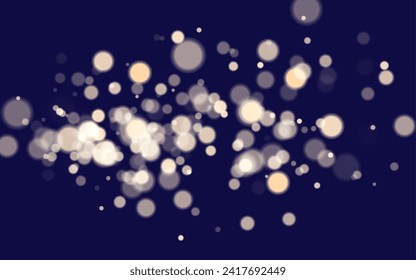 Dust sparks and stars shine with a special light. Christmas light effect. Glittering particles of magic dust.Vector sparkles on a transparent background.