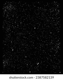 Dust texture isolated on a black background. Vector illustration of a littered background. The backdrop of wear and tear