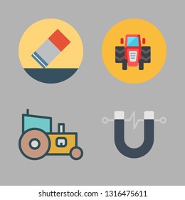 dust vector icon set