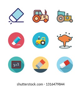 dust vector icon set