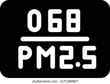 ilustración del vector de polvo en un fondo transparente. Símbolos de calidad superior. Iconos vectoriales de glifos para diseño de conceptos y gráficos.