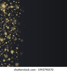 The dust is yellow. yellow sparks and golden stars shine with special light. Vector sparkles on a transparent background. Christmas light effect. Sparkling magical dust particles.