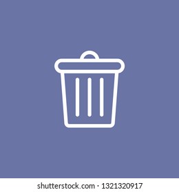 Dustbin basket icon