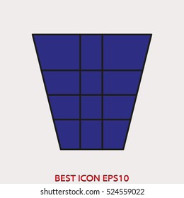 dustbin, bin, waste, vector icon, eps10