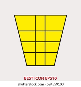 dustbin, bin, waste, vector icon, eps10