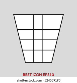dustbin, bin, waste, vector icon, eps10