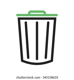 Dustbin, clean, office icon vector image. Can also be used for office. Suitable for use on web apps, mobile apps and print media.