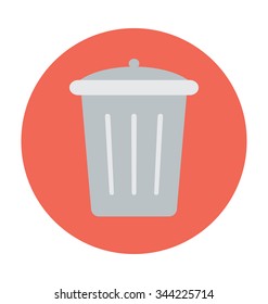 
Dustbin Colored Vector Illustration
