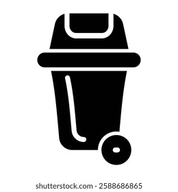 Dustbin Glyph Icon Design For Personal And Commercial Use