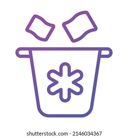 Dustbin Healthcare Medical, vector graphic Illustration Icon.