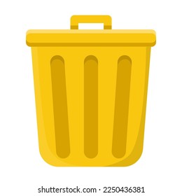 Dustbin para la ilustración del vector doméstico. Dibujo de caricaturas de basureros abiertos y cerrados o basuras, canastos para bolsas de basura. Interior, concepto de basura