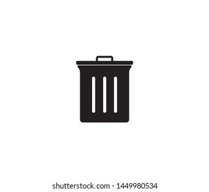 dustbin icon design vector element logo template