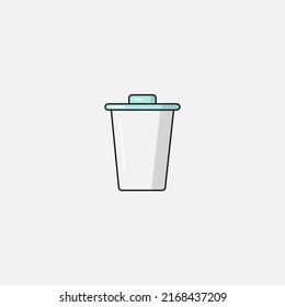 Dustbin icon sign vector,Symbol, logo illustration for web and mobile