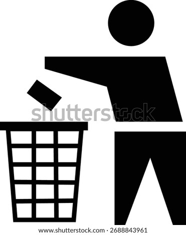 Dustbin icon use me icon Isolated young woman holding a smartphone and smiling against a clean white background studio shot
