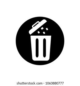 Dustbin icon vector