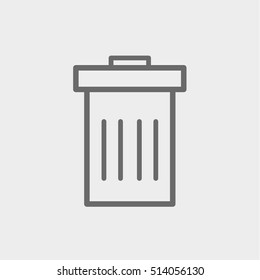dustbin icon, vector desing