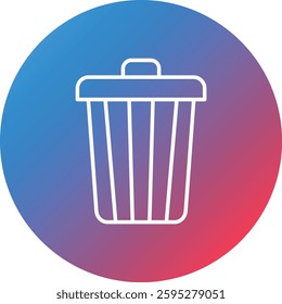 Dustbin icon vector image. Can also be used for web apps, mobile apps and print media.
