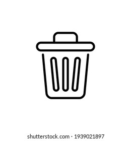 Dustbin Icon In Vector. Logotype