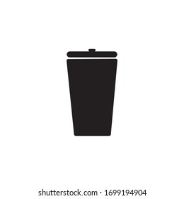 dustbin illustration icon logo vector