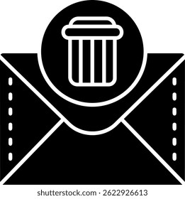 Diseño de icono de Vector de línea de cubo de basura