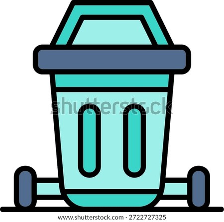 Dustbin New Creative Icon Design Vector