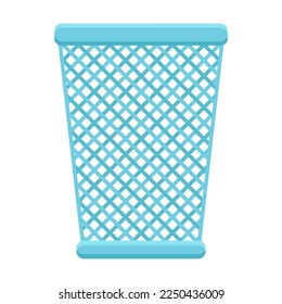 Dustbin for office or home vector illustration. Cartoon drawing of open trash bin for trash bags. Interior, garbage concept