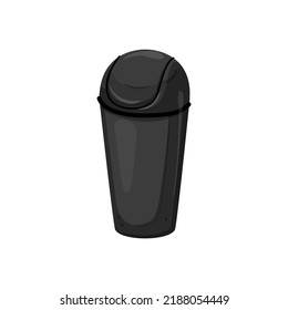 dustbin trash bin garbage cartoon. dustbin trash bin garbage sign. isolated symbol vector illustration