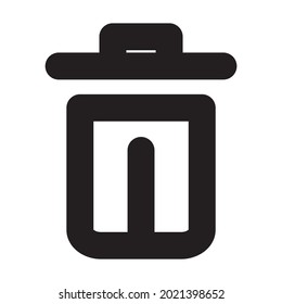 símbolo de basura diseño de icono simple