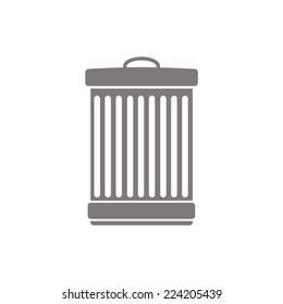 Dustbin, trashcan vector illustration