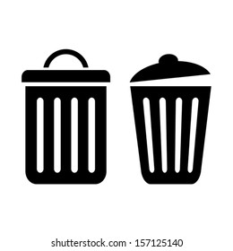 Dustbin vector icon