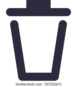 Dustbin Vector Icon 