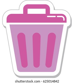 Dustbin Vector Icon 