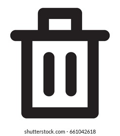 Dustbin Vector Icon 