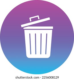 Icono de vector Dustbin. Se puede usar para imprimir, móviles y aplicaciones web.