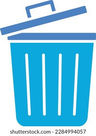 Dustbin vector icon. Can be used for printing, mobile and web applications.
