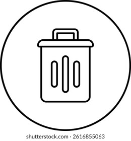 Dustbin vector icon. Can be used for printing, mobile and web applications.