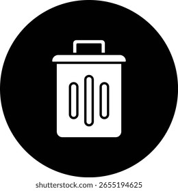 Icono de Vector del cubo de basura. Se puede utilizar para aplicaciones de impresión, móviles y de Web.