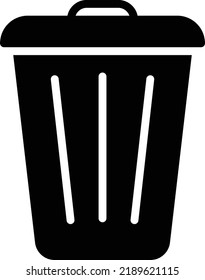 dustbin Vector illustration on a transparent background. Premium quality symmbols. Glyphs vector icons for concept and graphic design. 
