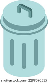 dustbin Vector illustration on a transparent background. Premium quality symbols. Flat icons for concept and graphic design.