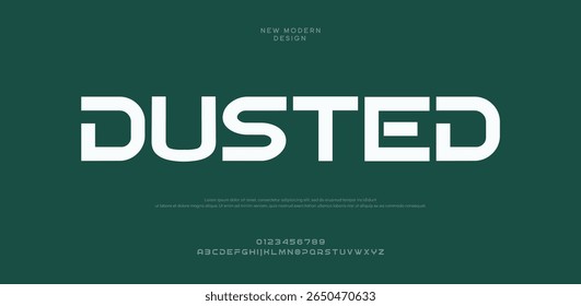 Dusted modern stylish typography letter logo design