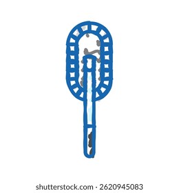 cuidado do carro do espanador ícone do doodle esboço vetor. sinal de cuidado do carro do espanador. ilustração de símbolo isolado