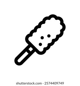 Duster. Editable stroke vector icon.