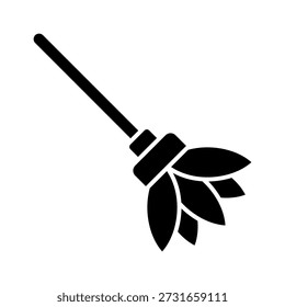 Plantilla de diseño de Vector de icono de plumero simple y moderno