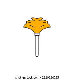 Duster icon in color, isolated on white background 
