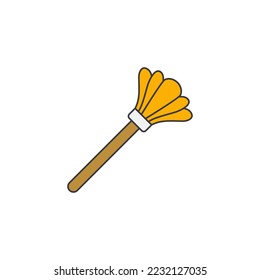 Duster icon in color, isolated on white background 