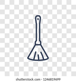 Duster icon. Trendy linear Duster logo concept on transparent background from cleaning collection